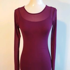 NWT Forever 21 purple mesh dress, size M